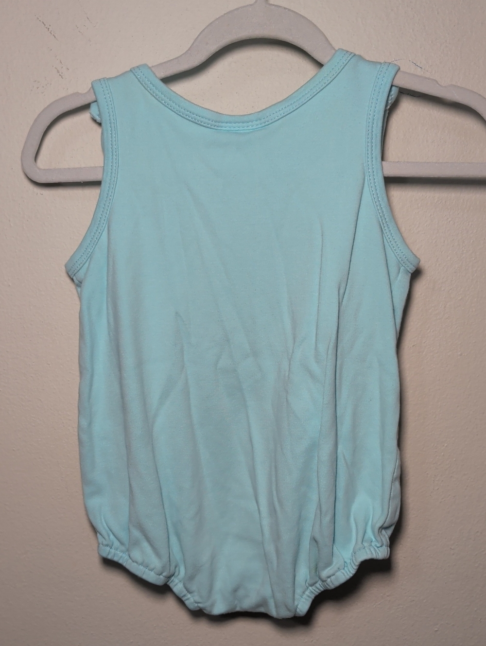 Boutique Blanks Embroidered Whale Bubble Romper Blue 100% Cotton Boys Size 18M - Picture 4 of 4